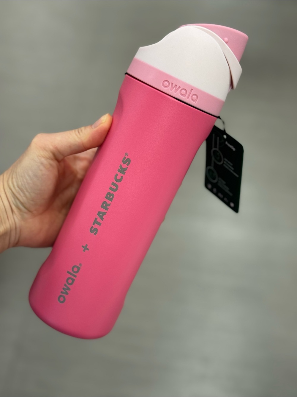 Starbucks Pink Owala Insulated Travel Bottle 24oz